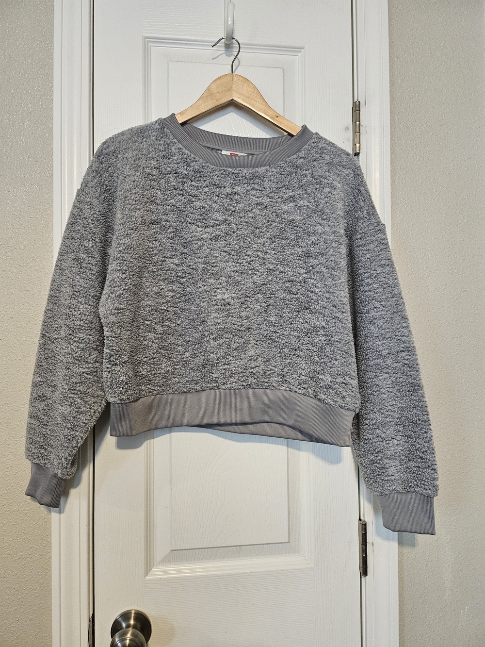Levi's Heather Gray Plush Crewneck Pullover